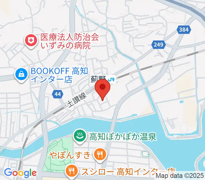 タチバナ楽器の地図