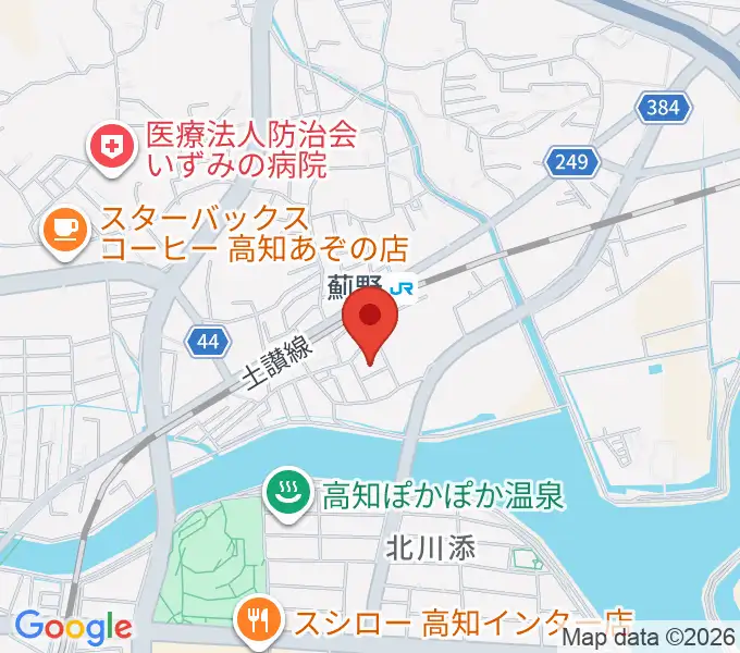 タチバナ楽器の地図