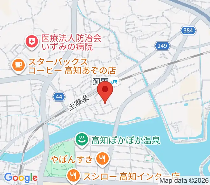タチバナ楽器の地図