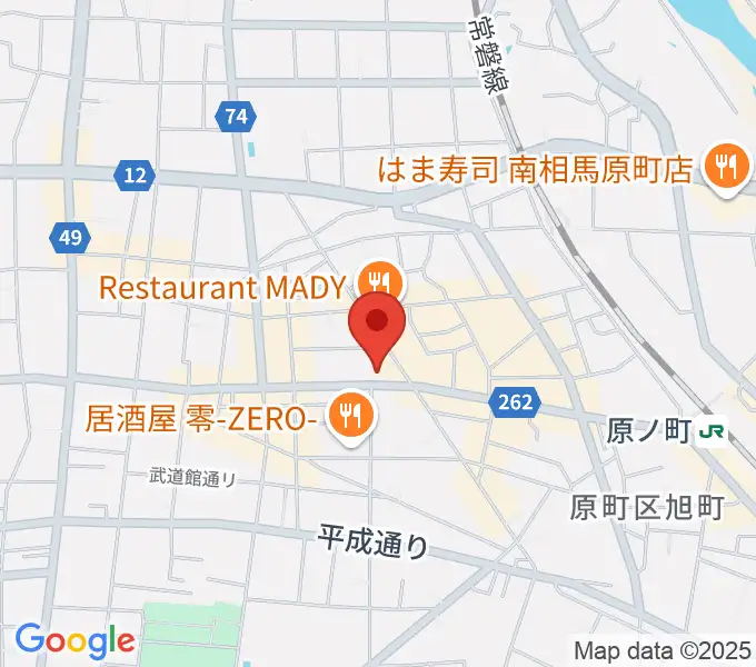 タカノ楽器の地図