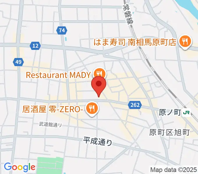 タカノ楽器の地図