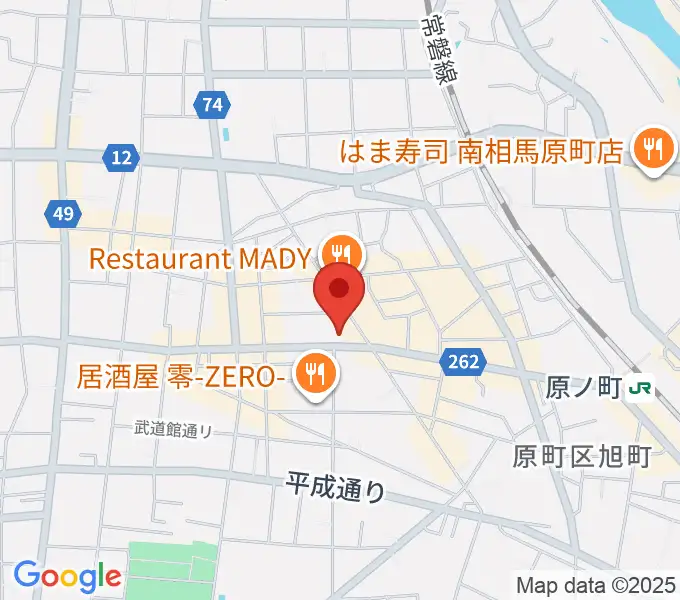 タカノ楽器の地図