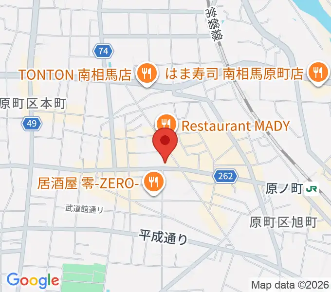 タカノ楽器の地図