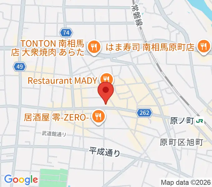 タカノ楽器の地図