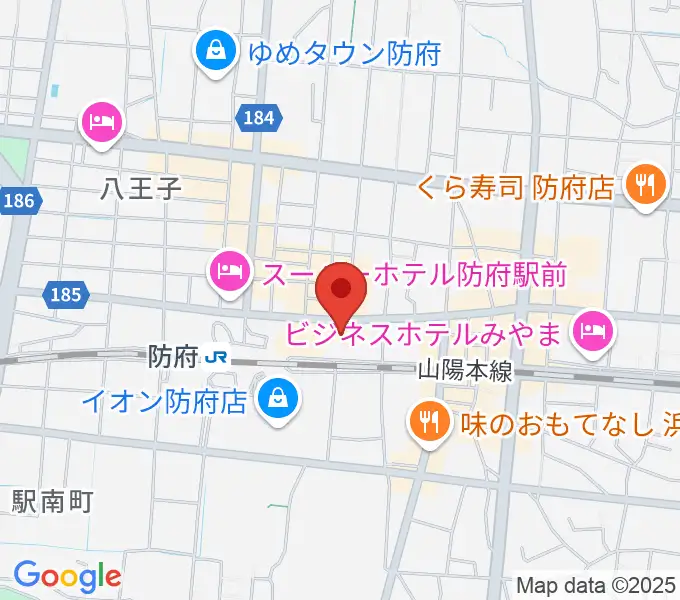 グランドミック タマシゲ楽器ルルサス店の地図