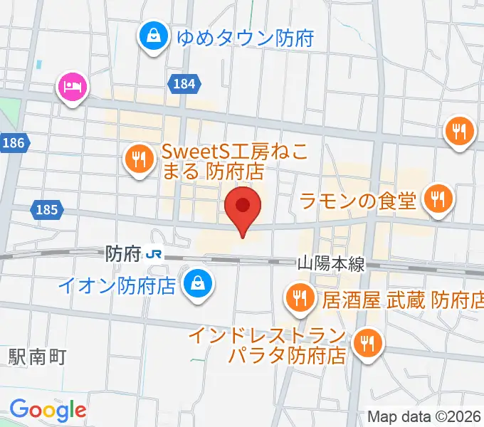 グランドミック タマシゲ楽器ルルサス店の地図