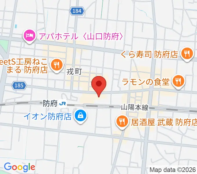 グランドミック タマシゲ楽器ルルサス店の地図