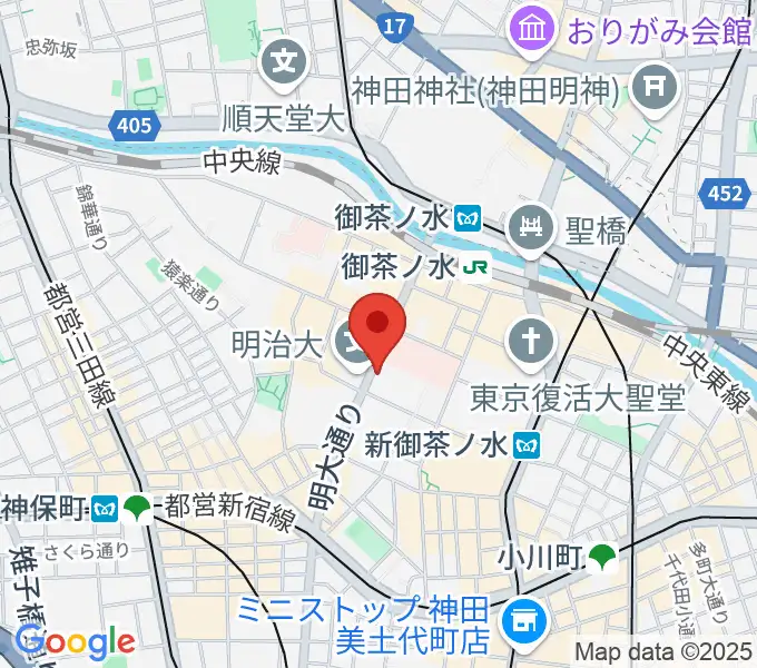 谷口楽器の地図