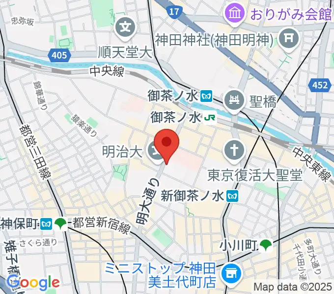 谷口楽器の地図