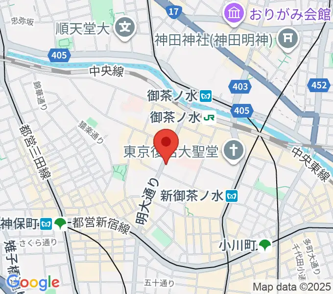 谷口楽器の地図