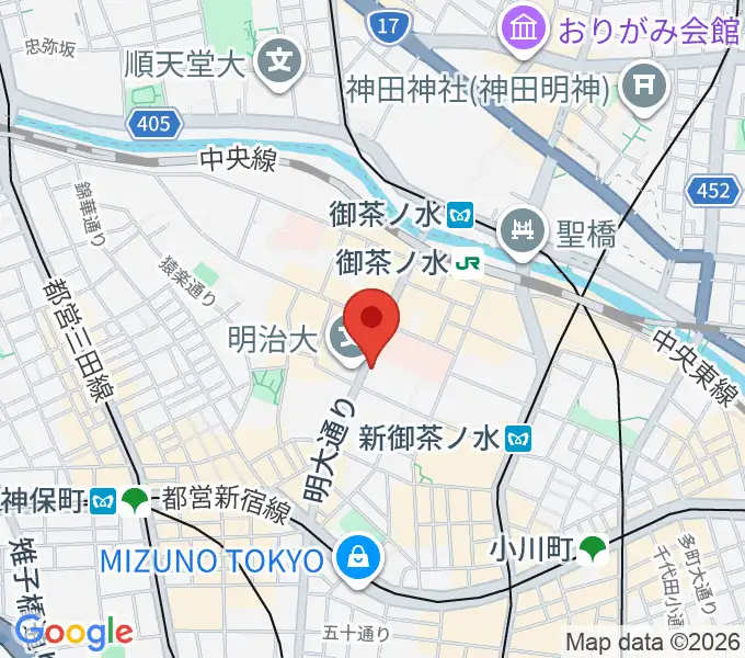 谷口楽器の地図