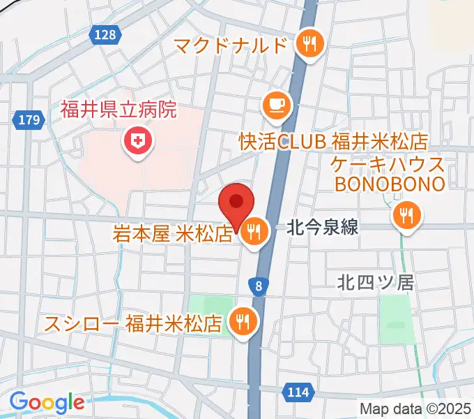 鳥山楽器の地図