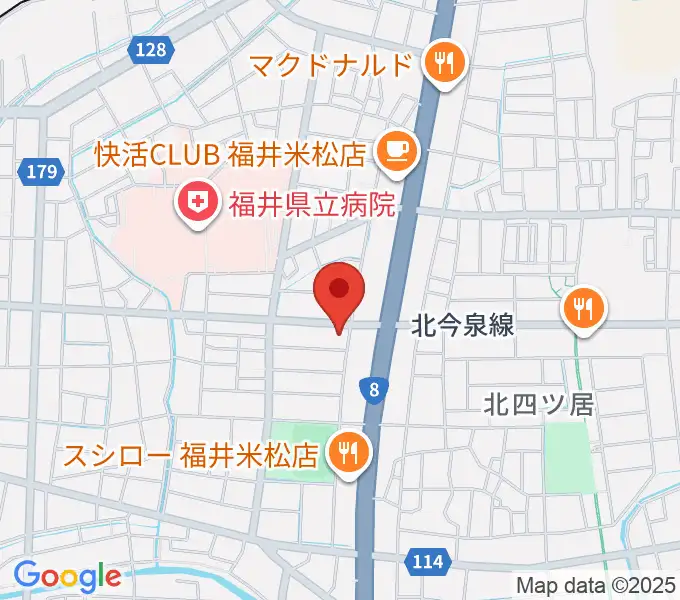 鳥山楽器の地図