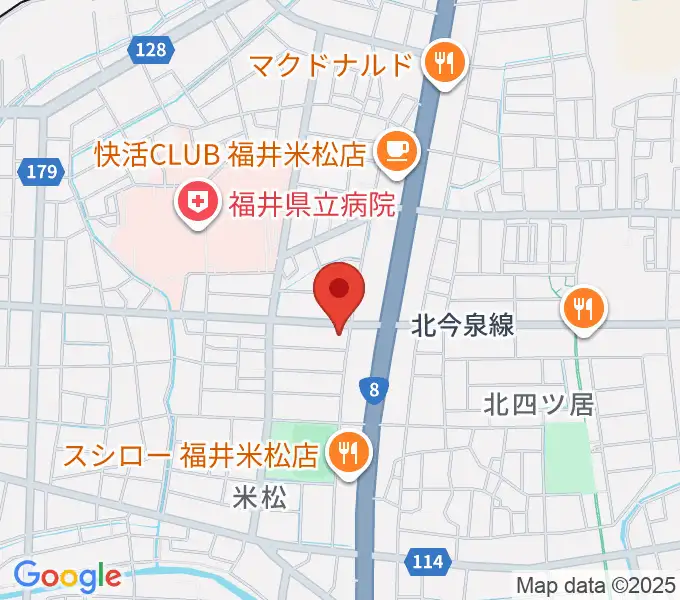 鳥山楽器の地図