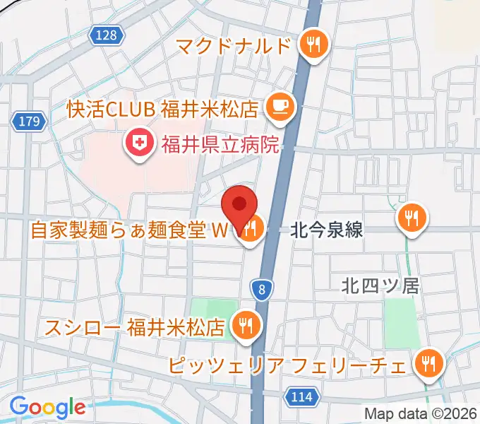 鳥山楽器の地図