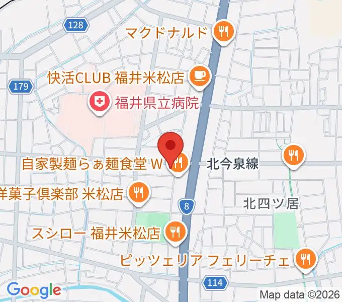 鳥山楽器の地図