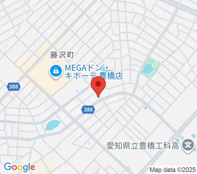 ミヤケ楽器の地図