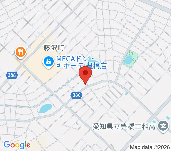 ミヤケ楽器の地図