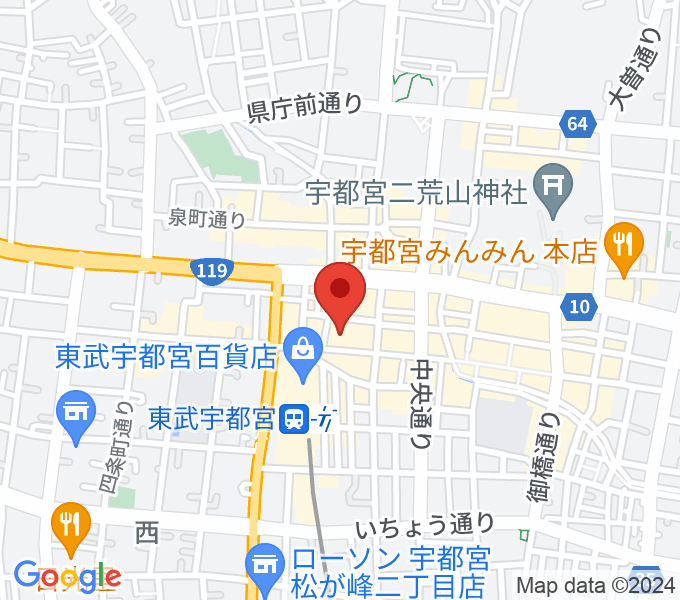 上野楽器本店（ウエノミュージックサロン）の場所