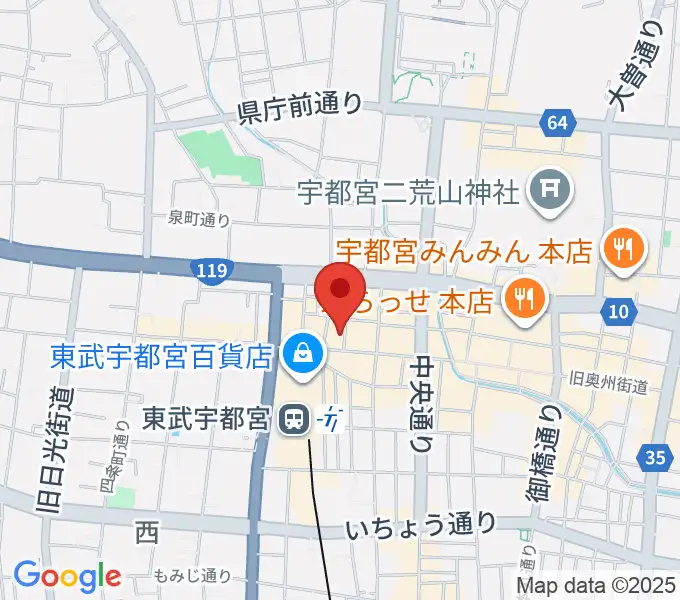上野楽器本店（ウエノミュージックサロン）の地図