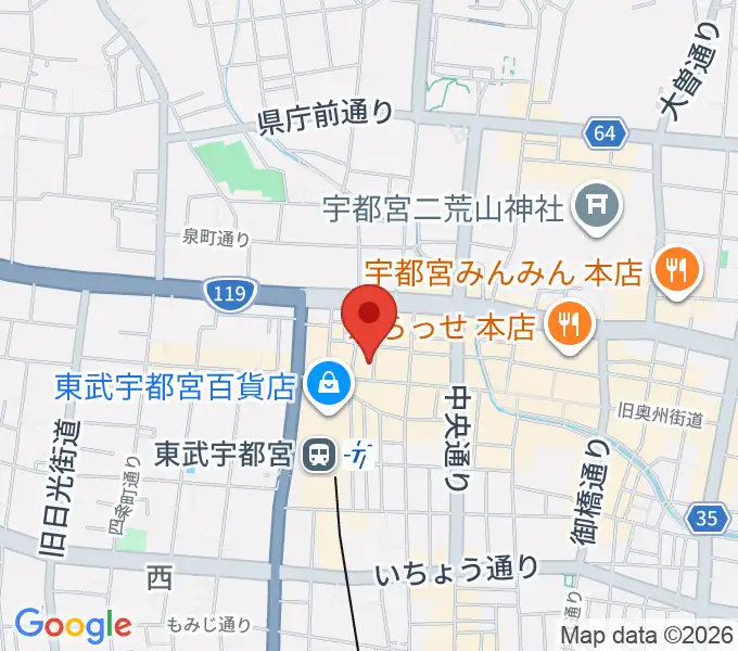 上野楽器本店(ウエノミュージックサロン)の地図