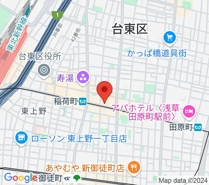 高級二胡専門店名師堂 東京店の地図