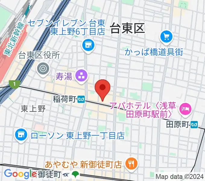 高級二胡専門店名師堂 東京店の地図