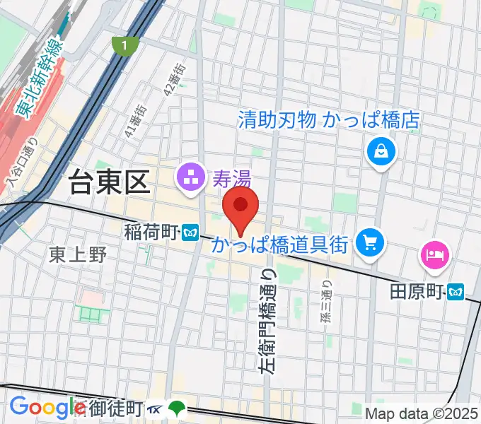 高級二胡専門店名師堂 東京店の地図