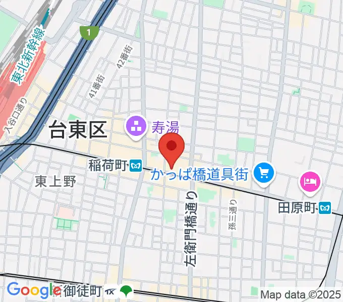 高級二胡専門店名師堂 東京店の地図