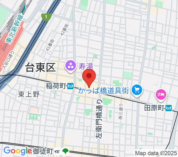 高級二胡専門店名師堂 東京店の地図