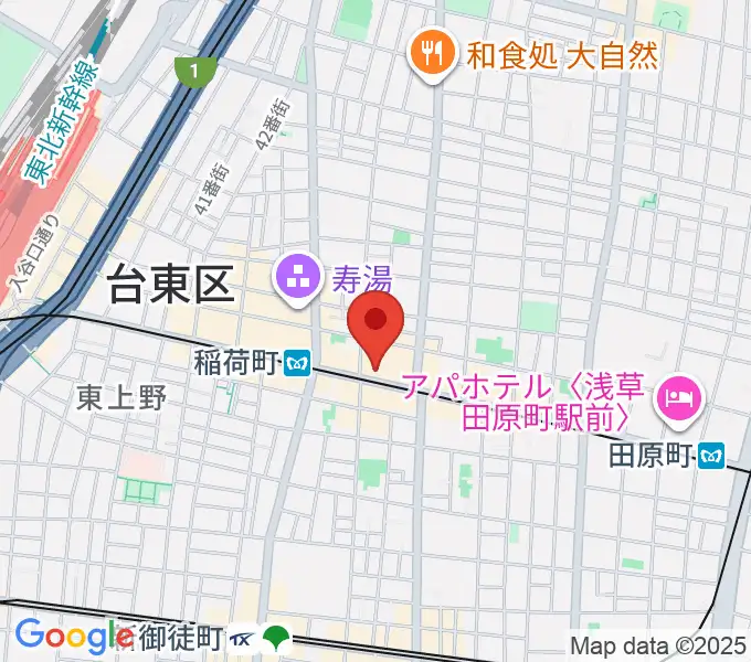 高級二胡専門店名師堂 東京店の地図