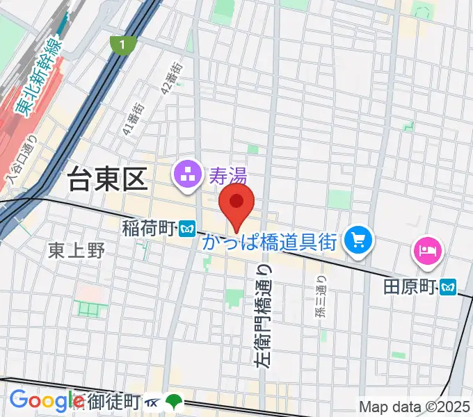 高級二胡専門店名師堂 東京店の地図