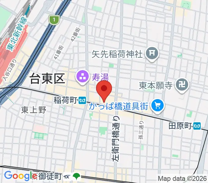 高級二胡専門店名師堂 東京店の地図
