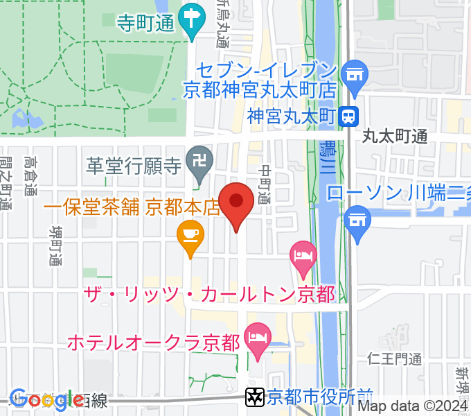 ワタナベ楽器店 京都デジタル＆ドラム館の場所