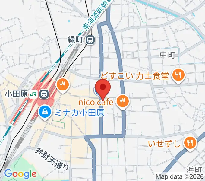 大村楽器店リベルテ大村・小田原駅前センターの地図
