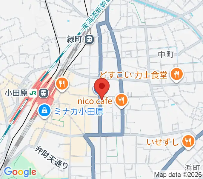 大村楽器店リベルテ大村・小田原駅前センターの地図