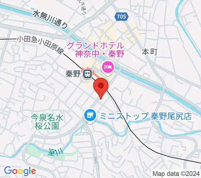 大村楽器店 秦野店の地図