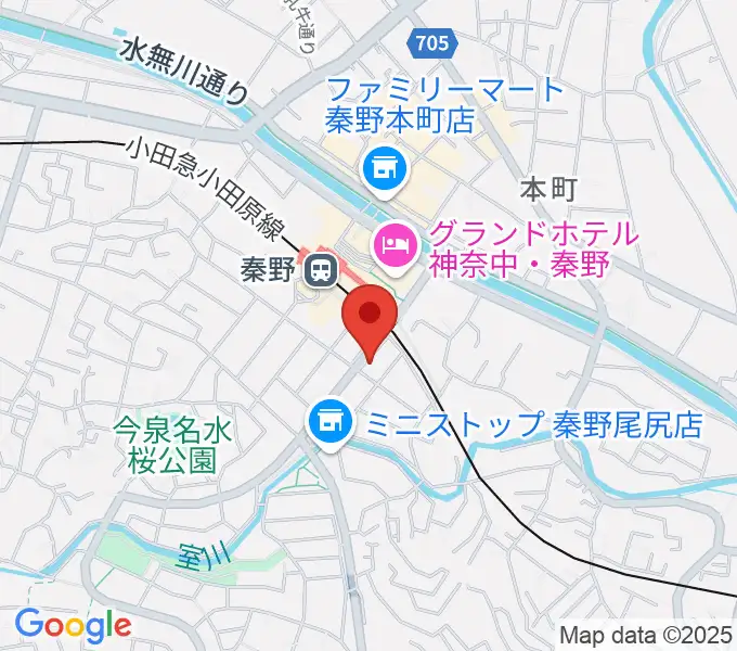 大村楽器店 秦野店の地図