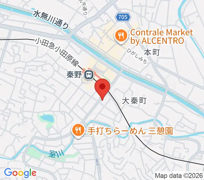 大村楽器店 秦野店の地図