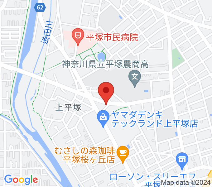 大村楽器店 平塚店の場所