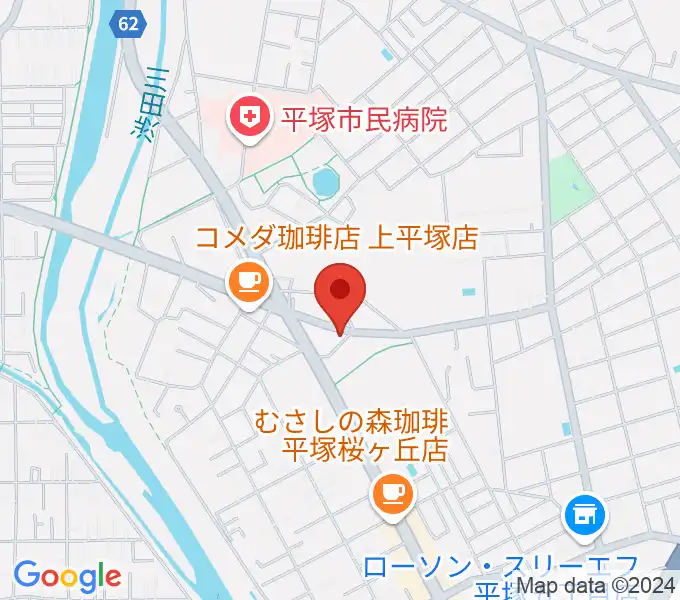 大村楽器店 平塚店の地図