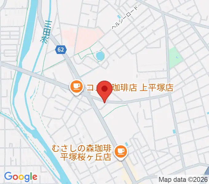 大村楽器店 平塚店の地図