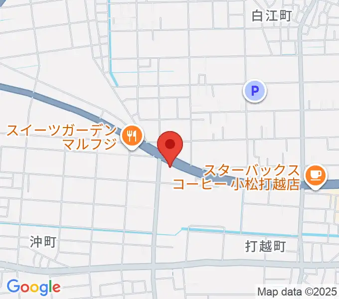 山屋楽器の地図