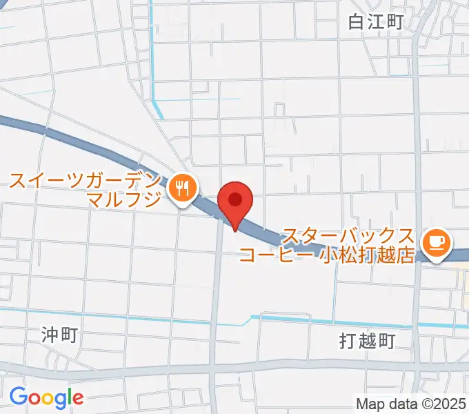 山屋楽器の地図