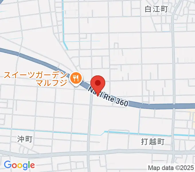 山屋楽器の地図