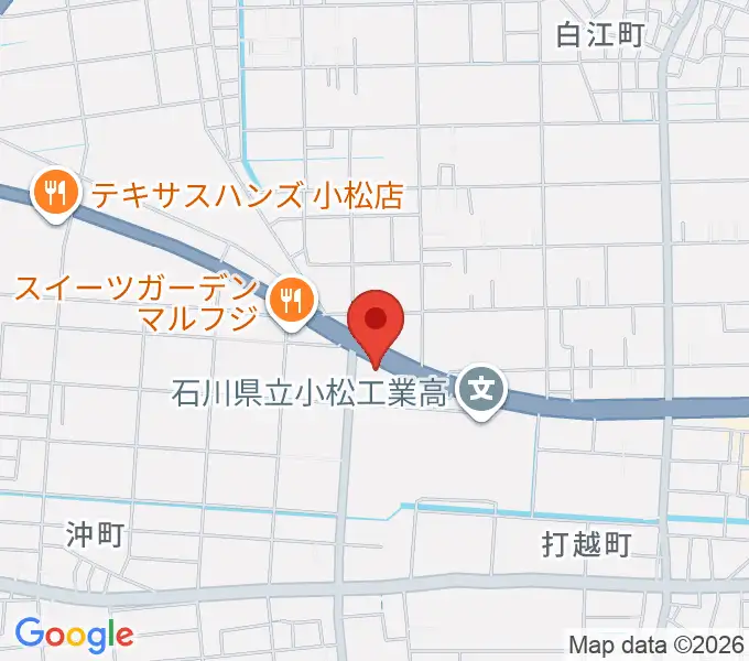山屋楽器の地図