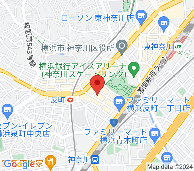 Musicmart（株) 横浜日本屋楽器の場所