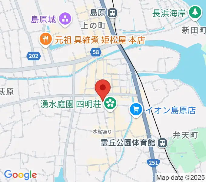 横浜屋の地図