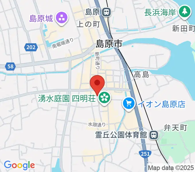 横浜屋の地図