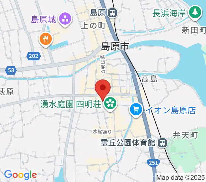 横浜屋の地図